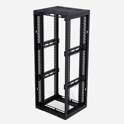High Rack Front View High End Open Frame Racks | Premium 19 Inch Racking Solutions | Penn Elcom