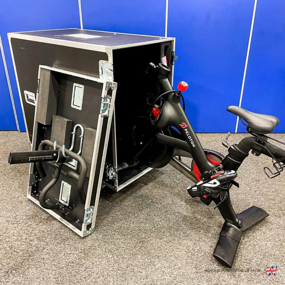 peleton bike case by flightcase warehouse on instagram 