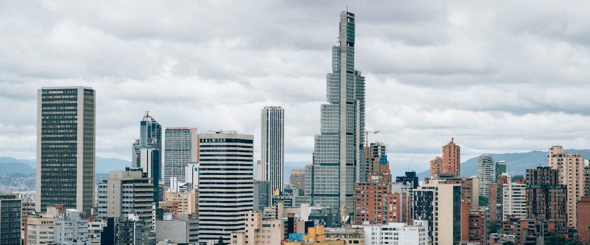 Bogota Columbia skyline banner