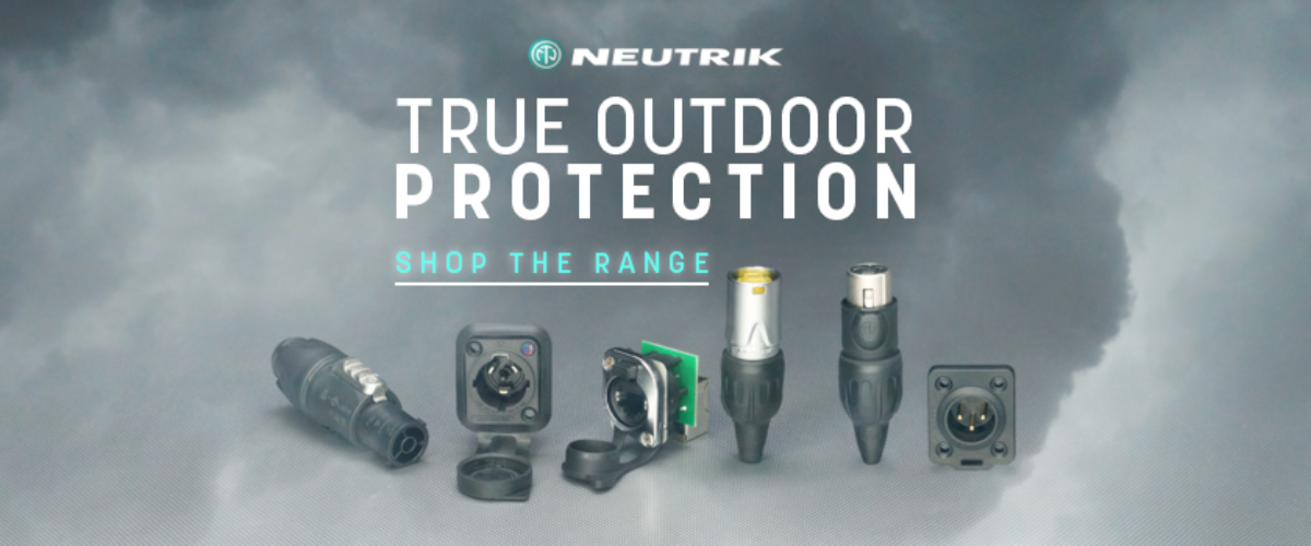 Neutrik True Outdoor Protection Range Promo Banner