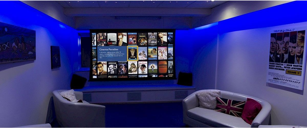 Home cinema system in hospice courtesy of Together for Cinema