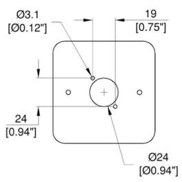 Single Gang Box White Front Panel Punched for 1 x D-Series Connector ...
