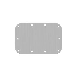 Solid Backplate for Medium Recessed Handles