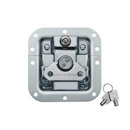 Penn Rim Lock Medium MOL Recessed Latch with Key Lock in Very Shallow Dish | Penn Elcom