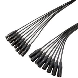 2M 8 Way XLR To XLR Multicore Loom Stealth Series