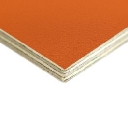 High Quality Birch Wood Panels with Orange Textured PVC Laminate_Orange ...