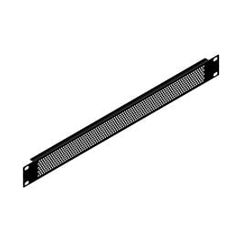 1U Black Perforated Flanged Rack Panel_1u-black-perforated-flanged