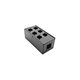 6 Hole Splitter Box Punched for 6 D-Series Connectors Out and 1 G-Series In