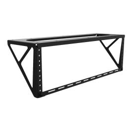 Under Table Network Rack Rails Black Under Desk Rack Bracket with 10/32 Threaded Rails_R2550 Series