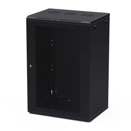 450mm Deep 18U White Wall Mount Rack with 10/32 Threaded Rails and ...