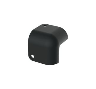 2 Leg Black Cabinet Corner with 12mm Radius