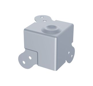 Large PennBrite Female Stackable Flat Corner with 30mm Offset and 2mm Radius