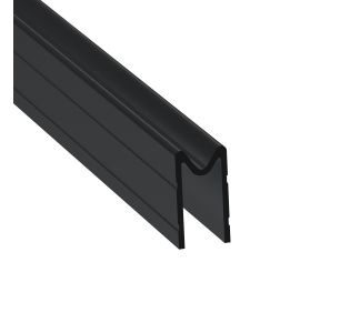 9.5mm Black Groove Extrusion Mates with EG-0500S/1-2M Tongue Extrusion