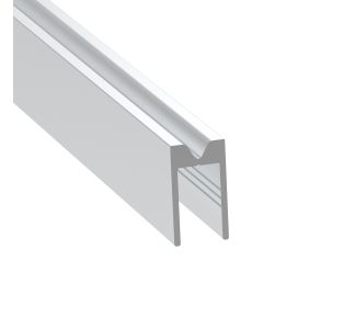10.2mm Smooth Heavy Duty Groove Extrusion mates with EG-0524/1-2M Tongue Extrusion - 2m Long
