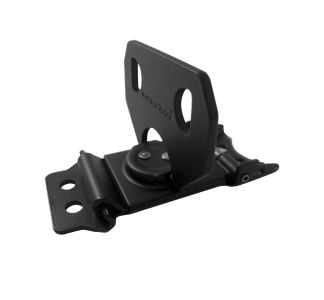 Medium Black Low Profile Surface Latch with Catch Plate