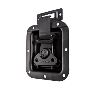 Medium Black Latch with Extended Slider in Offset Dish