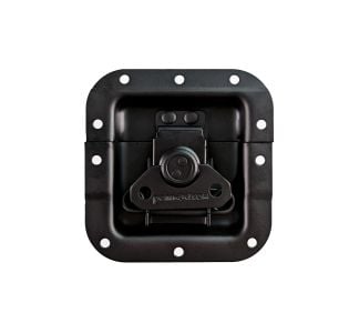 Medium Black Recessed Latch in Deep Dish with 27mm Offset