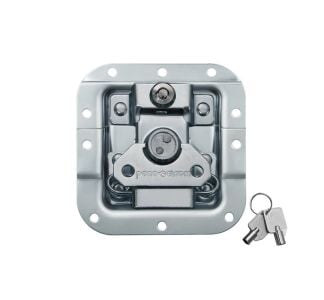 Medium MOL Recessed Latch with Key Lock in Deep Dish with 1 1/16" Offset