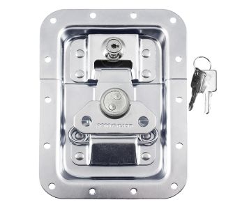 Large Recessed MOL Latch with Key Lock in Deep Dish