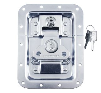 Large Recessed MOL Latch with Key Lock in Shallow Dish