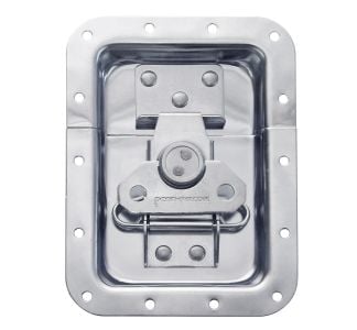 Large Recessed Latch with Kick-out Spring in Deep Dish