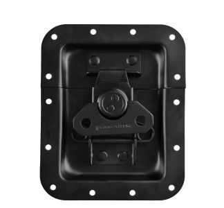 Large Black Recessed Latch in Deep Short Dish
