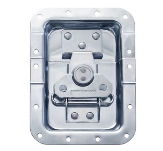 Large Recessed Latch in Shallow Dish with 27mm Offset