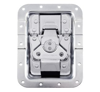 Large Recessed MOL4 Latch with Padlock Brackets in Deep Dish with 27mm Offset