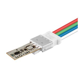 Led 4pin Rgb Flex Ip00 connector with 0.5m cable tail Conn-flex-4p-050 4062172179744