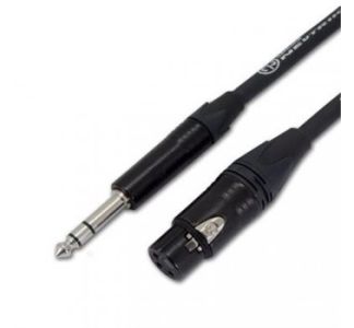 10M Balanced Line Cable Stealth Series 6.3mm Jack to Female XLR