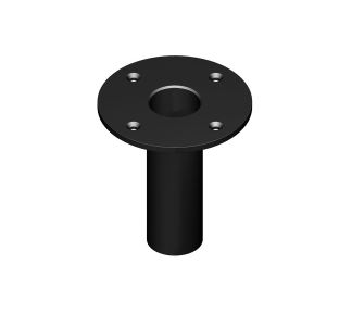 95mm High Black Heavy Duty Top Hat for 35mm Poles