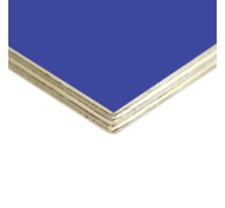 1/4" High Quality Birch Wood Panel with Blue Smooth PVC Laminate