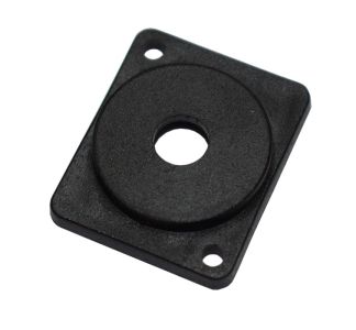 Blanking Plate Flush Fit Punched 6mm for Phono Skt Black Plastic M1906/P7