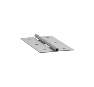 Punched Zinc Steel Piano Hinge with 2" Wide Leaf