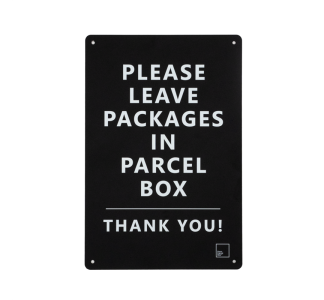 Parcel Box Delivery Placard