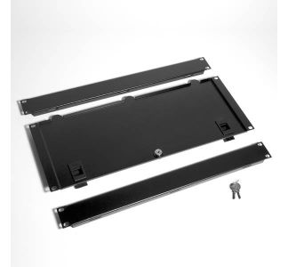 6U Removable Rack Door with Slam Latches and Key Lock