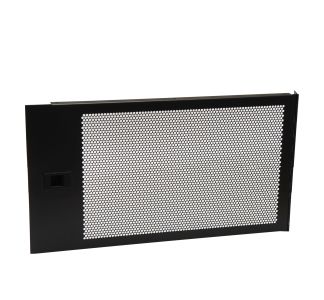 5U Black Hinged Vented Rack Panel with Slam Lock for 3mm Rails