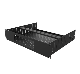 2U Vented Rack Shelf & Magnetic Faceplate For 1 x Sonos Amp