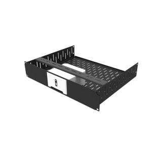 2U Vented Rack Shelf & Magnetic Faceplate For 1 x Sonos Connect