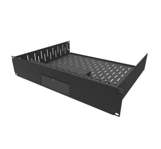 2U Vented Rack Shelf & Magnetic Faceplate For 1 x Sonos Port