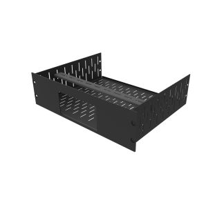 3U Vented Rack Shelf with CNC cut Magnetic Faceplates for 1 x Mac Studio