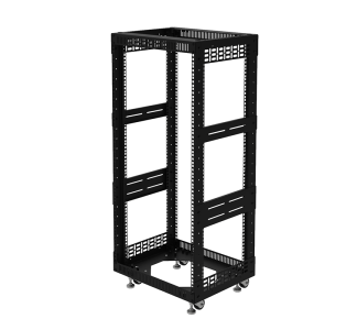 22U Open Tower System with Square Hole Rails – 15 3/4" Deep