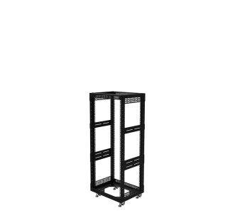 24U Open Tower System with Square Hole Rails – 400mm Deep