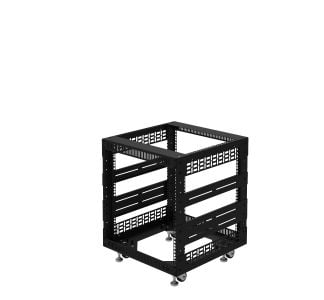 10U Open Tower System with M6 Rails – 20" Deep