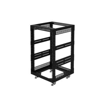 16U Open Tower System with M6 Rails – 510mm Deep