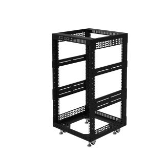 18U Open Tower System with M6 Rails – 510mm Deep