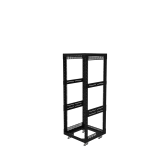 28U Open Tower System with Square Hole Rails – 510mm Deep
