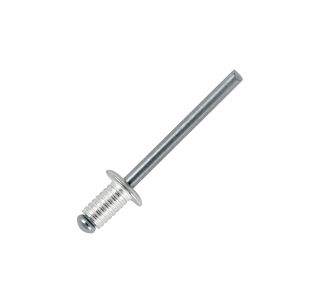 8mm Long Grooved Rivets with Aluminium Body and Steel Mandrel