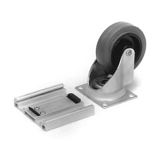 Plate for Casters with 3 1/16" x 3 7/8" x 1/8" Top Plates