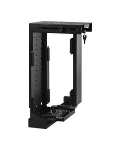 Rigid Black Computer Holder with Key Lockable Adjustable Bracket